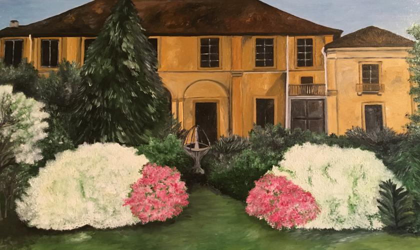 villa ferrario - dipinto di laura brambilla